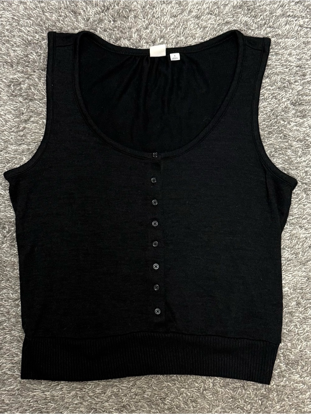 EUC Women’s Gap Sleeveless Scoop-neck Knit Sweater, Size S, Black